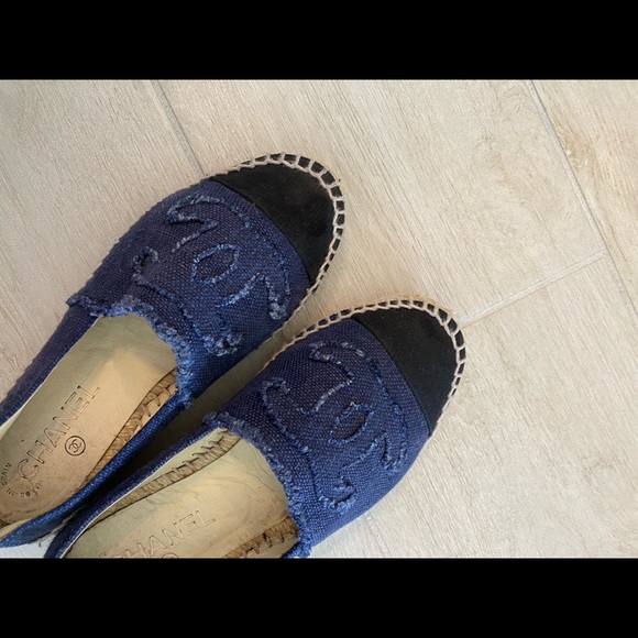 Chanel Jean and Black Espadrilles - Picture 4 of 5